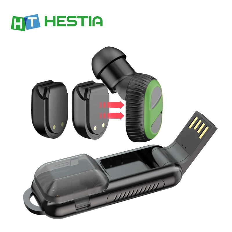 Мини Bluetooth беспроводные наушники спортивные Blutooth Handsfree гарнитура футляр для