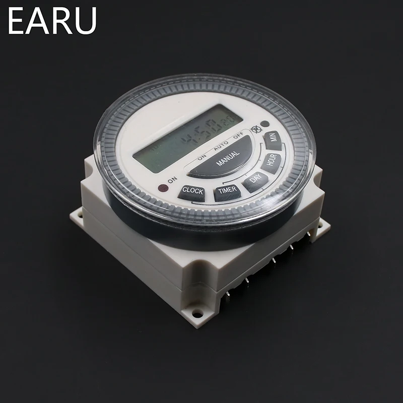 ERU TM619 AC 220V 230V 240V цифровой lcd Таймер питания программируемый реле времени с UL указанным Реле 16А, простая проводка