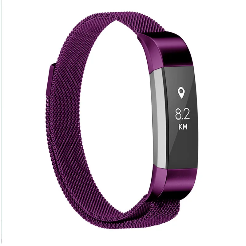 purple Миланская петля ремешок для Fitbit Alta HR сменный Ремешок Для fitbit Alta correa наручный ремень из нержавеющей стали аксессуары для умных часов - Цвет ремешка: purple