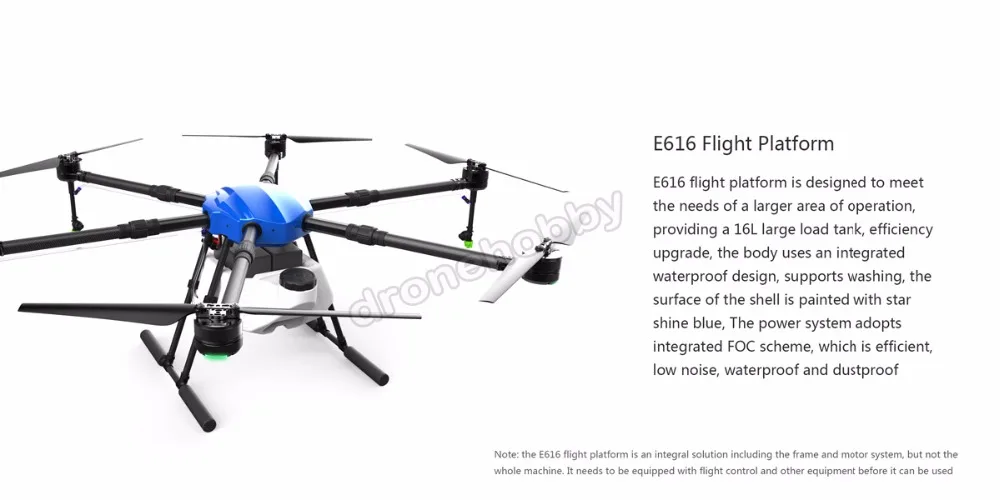 6-осевой водоотталкивающая пропитка сельское хозяйство drone w/16L большую нагрузку на бретелях система распыления 1630 мм Колесная база складной Бла(беспилотный летательный аппарат 16 кг гексакоптера