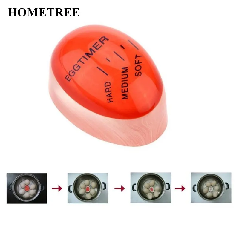 

HOMETREE Hot Selling 1pcs Egg Timer Yummy Soft Hard Boiled Eggs Cook Kitchen Tool Egg Perfect Color Changing Cooking Helper HQC