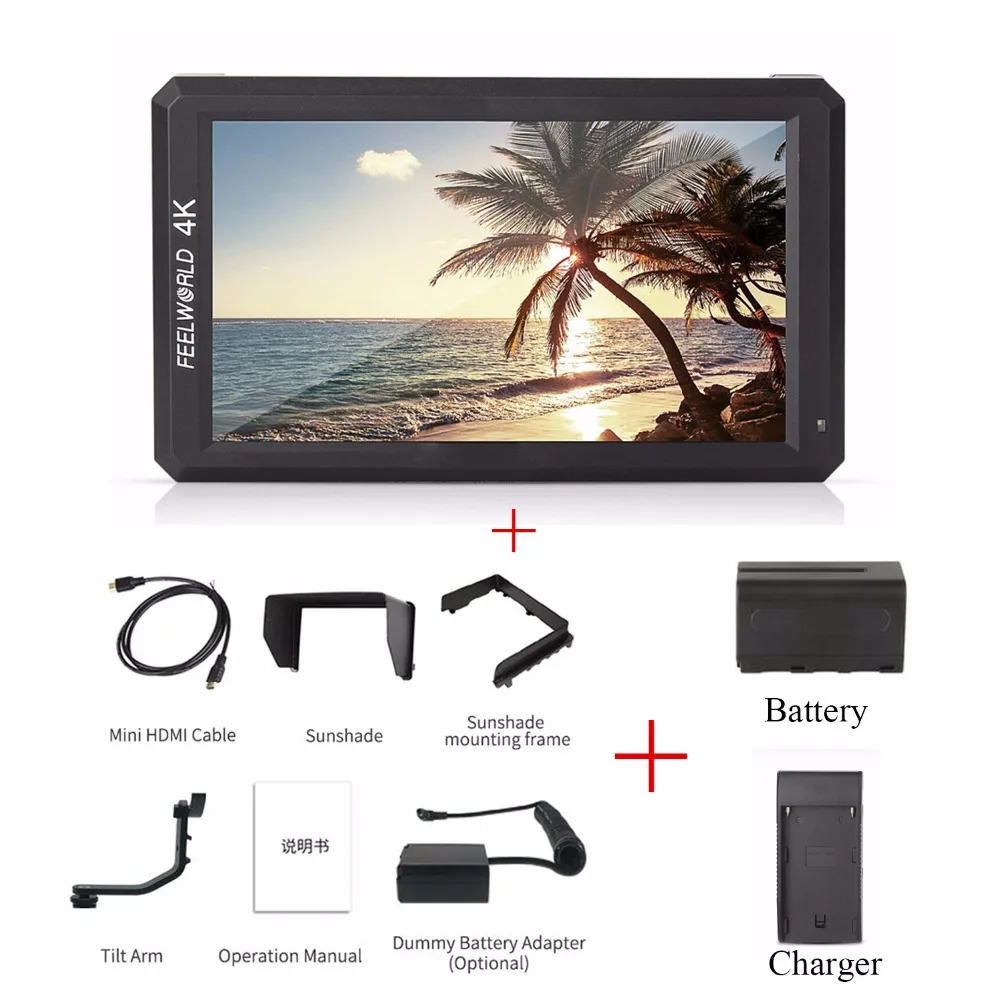 Монитор Feelworld F6 5 7 дюйма IPS 4K HDMI|Аксессуары для фотостудии| |