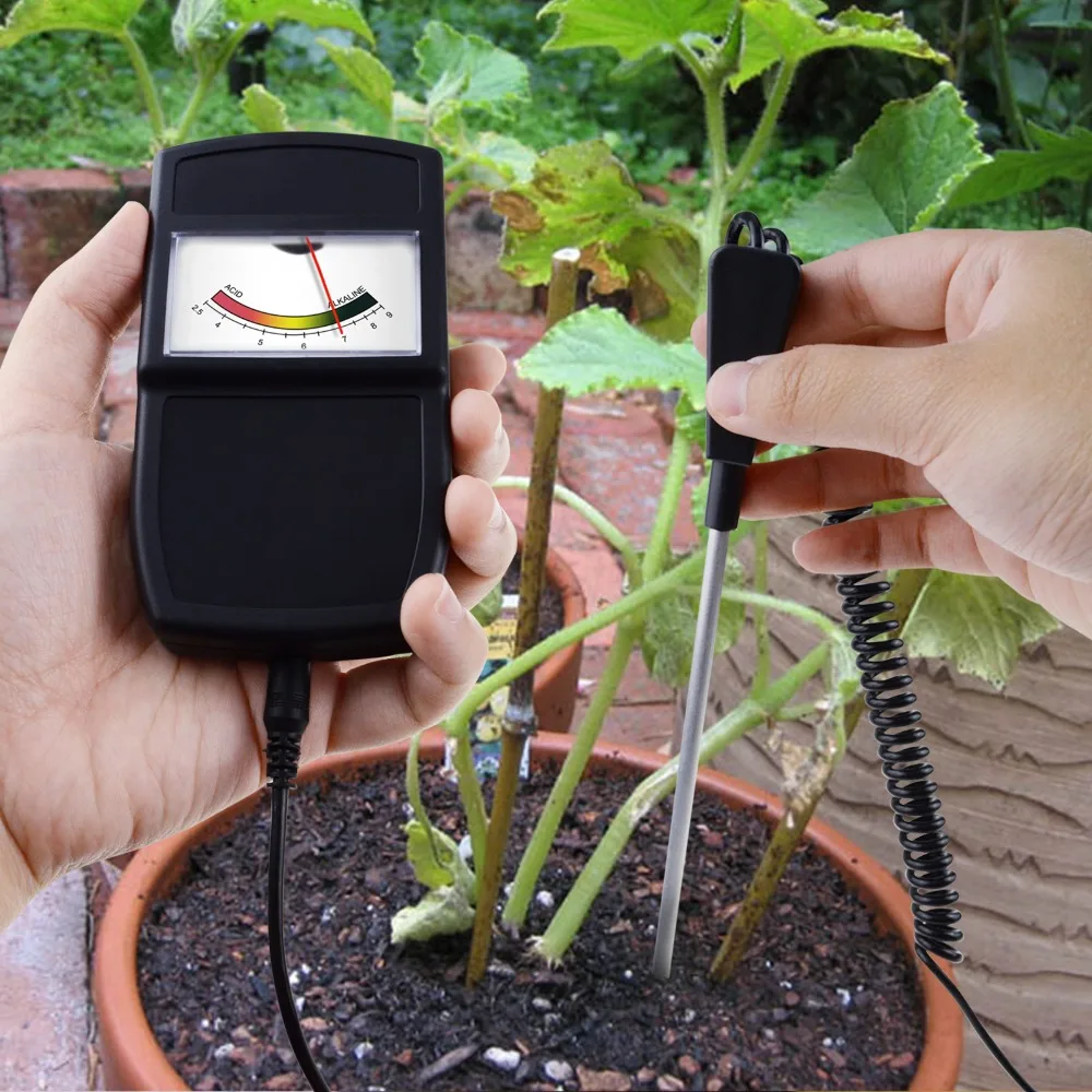 Указатель тип почвы pH метр тестер Датчик со съемным зондом садоводство контроль