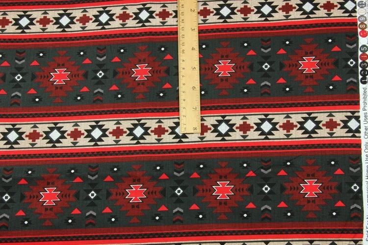 Полметра Простой Чистый хлопок ткань с Ретро Национальный ветер печати, ручной работы DIY мешок одежды платье ткань A953