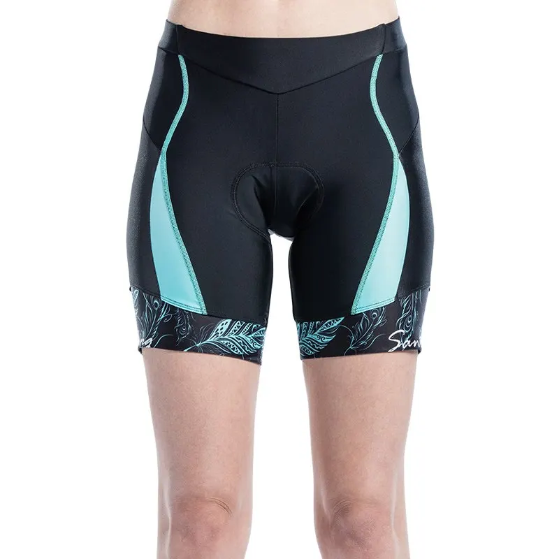 Santic женские велосипедные Мягкие Шорты Pro Fit Coolmax ударопрочные 4D Pad дорожные MTB