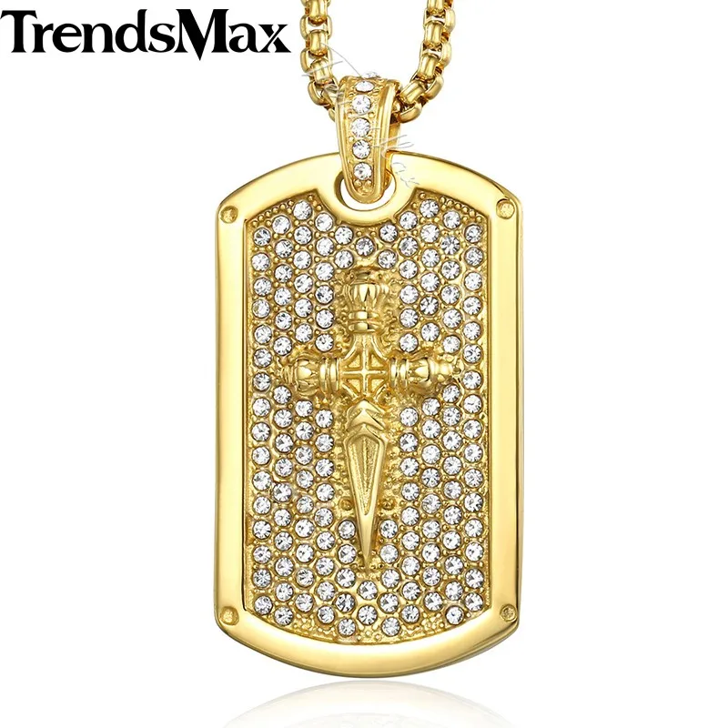 Ожерелье с подвеской в стиле хип хоп из нержавеющей стали|stainless steel chain|chain for mensteel