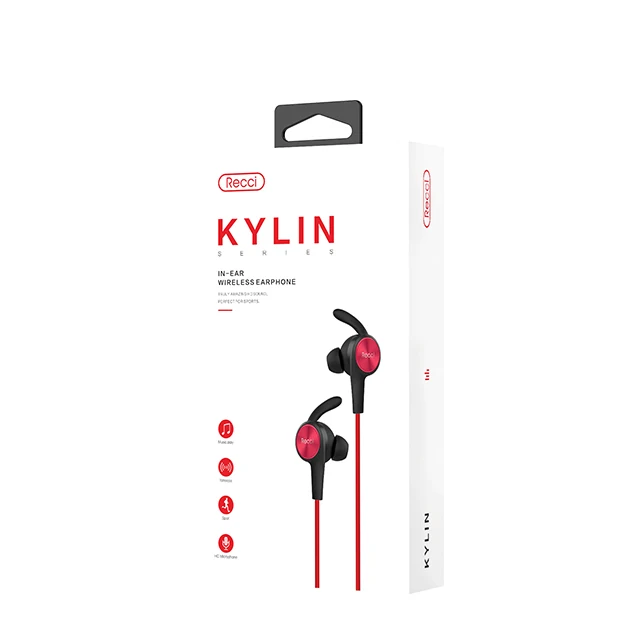 Recci KYLIN наушники вкладыши с шейным ободом спортивные Bluetooth беспроводные IPX4