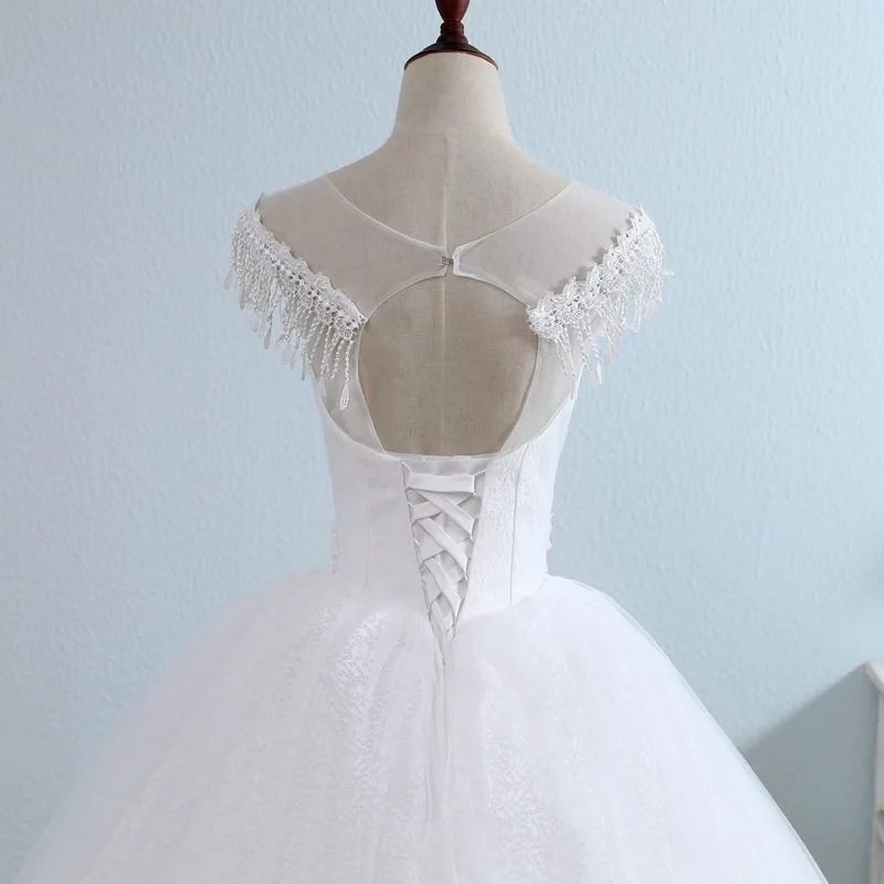 De Mariage V образным вырезом без рукавов на шнуровке сзади 2019 новый корейский стиль
