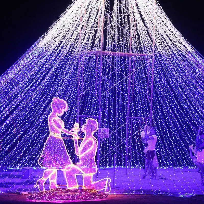 

LED light string 10m 20m 30m 50m 100m waterproof outdoor 220V / 110V for Christmas party wedding festival outdoor decoration