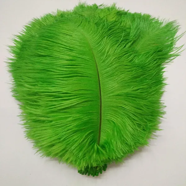 

New! 50pcs perfect green ostrich feather 10-12inch/25-30cm Wedding Birthday Christmas Decorations