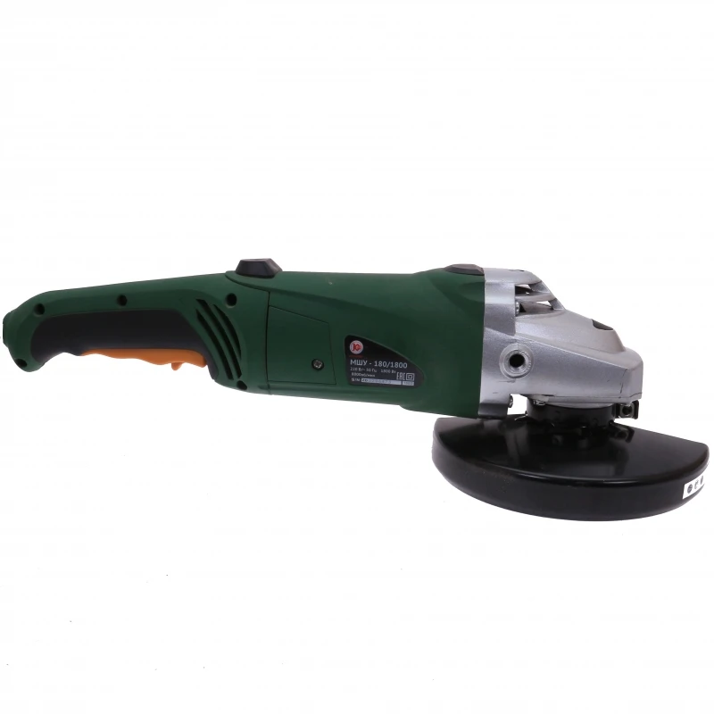 Electric tool Angle grinder Kalibr MSHU-180/1800 disc 180 mm power 1800 W angular for grinding and cutting metall | Инструменты