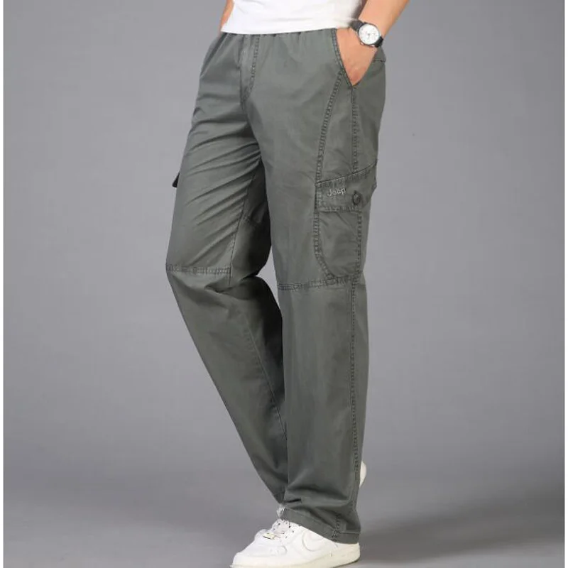 Новое поступление, мужские повседневные штаны, комбинезоны, свободные брюки-карго, мужские брюки, большие размеры L-6XL от AliExpress WW