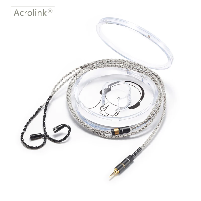 

Acrolink 1.2m PCOCC 8 Core High Qulity DIY Upgraded Earphone Cable Repair Replacement With IE80 Interface For 2.5 XLR