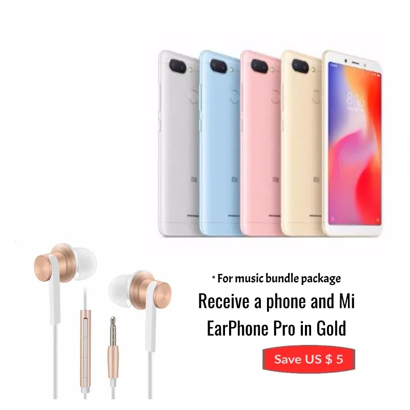 Глобальная версия Xiaomi Redmi 6 32 ГБ Встроенная память 3 Оперативная (новый комплект и