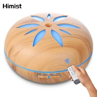 essential oil diffuser ultrasonic air humidifier with remote control wood aromatherapy diffuser led light for home umidificador