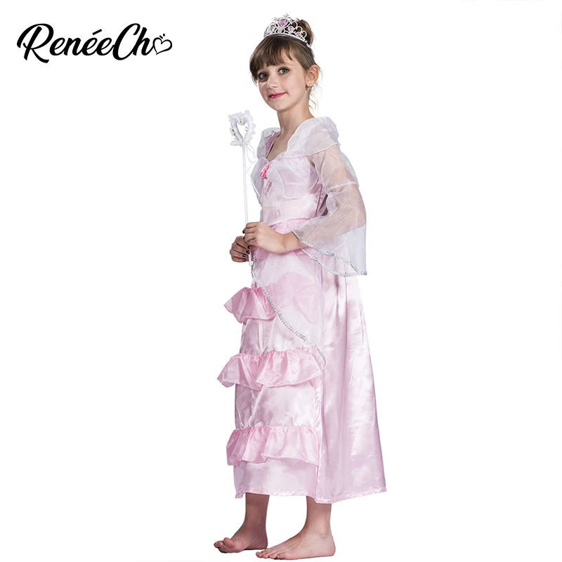 Костюм для Хэллоуина детей розовое платье принцессы подарка на день рождения