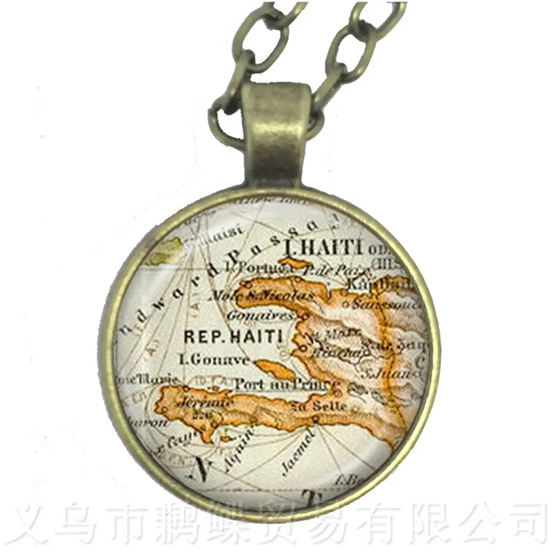 Ожерелье для путешествий по миру уникальный дизайн винтажная подвеска с