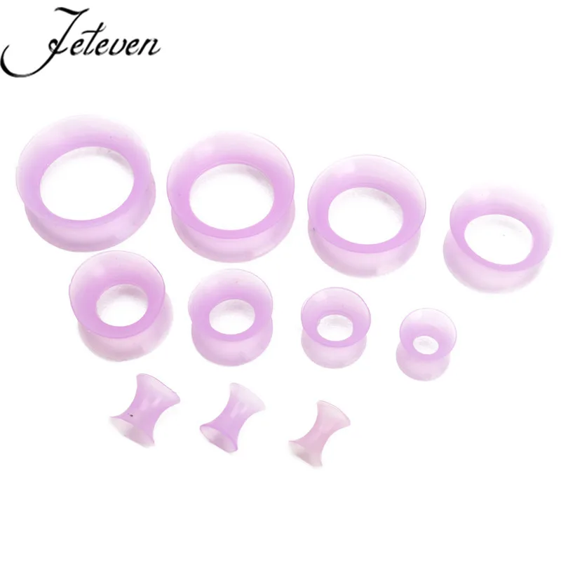 22 шт. набор для растяжки ушных туннелей и пробок из мягкого силикона расширители
