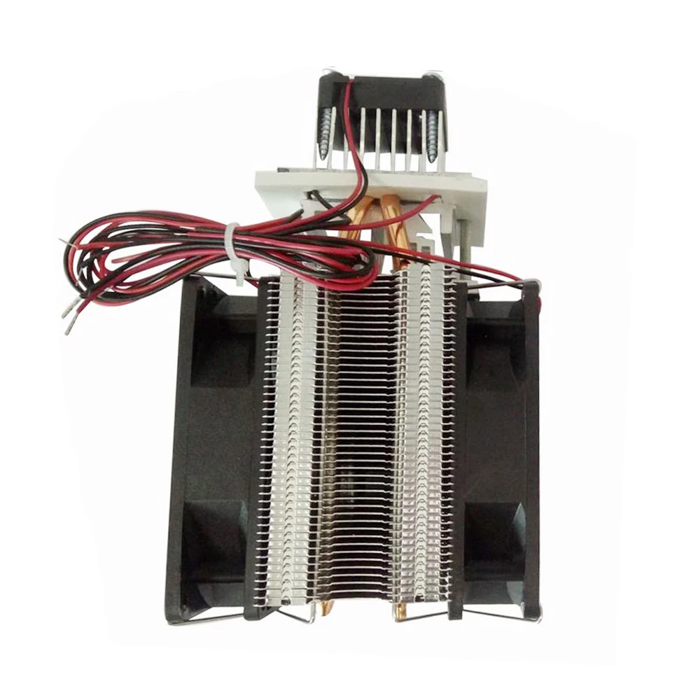 

Practical Thermoelectric Peltier Semiconductor Cooler Refrigeration Cooling System Heatsink Kit Fan 12V for Air Cooling