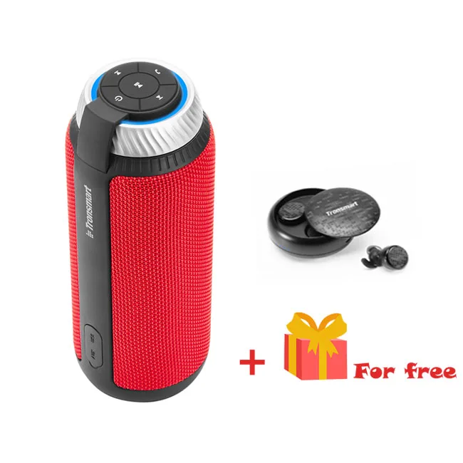 Red and Spunky Tronsmart Element T6 Bluetooth динамик 25 Вт портативный динамик Bluetooth 4,1 мини динамик открытый Саундбар для музыки MP3 плеер - Цвет: Red and Spunky