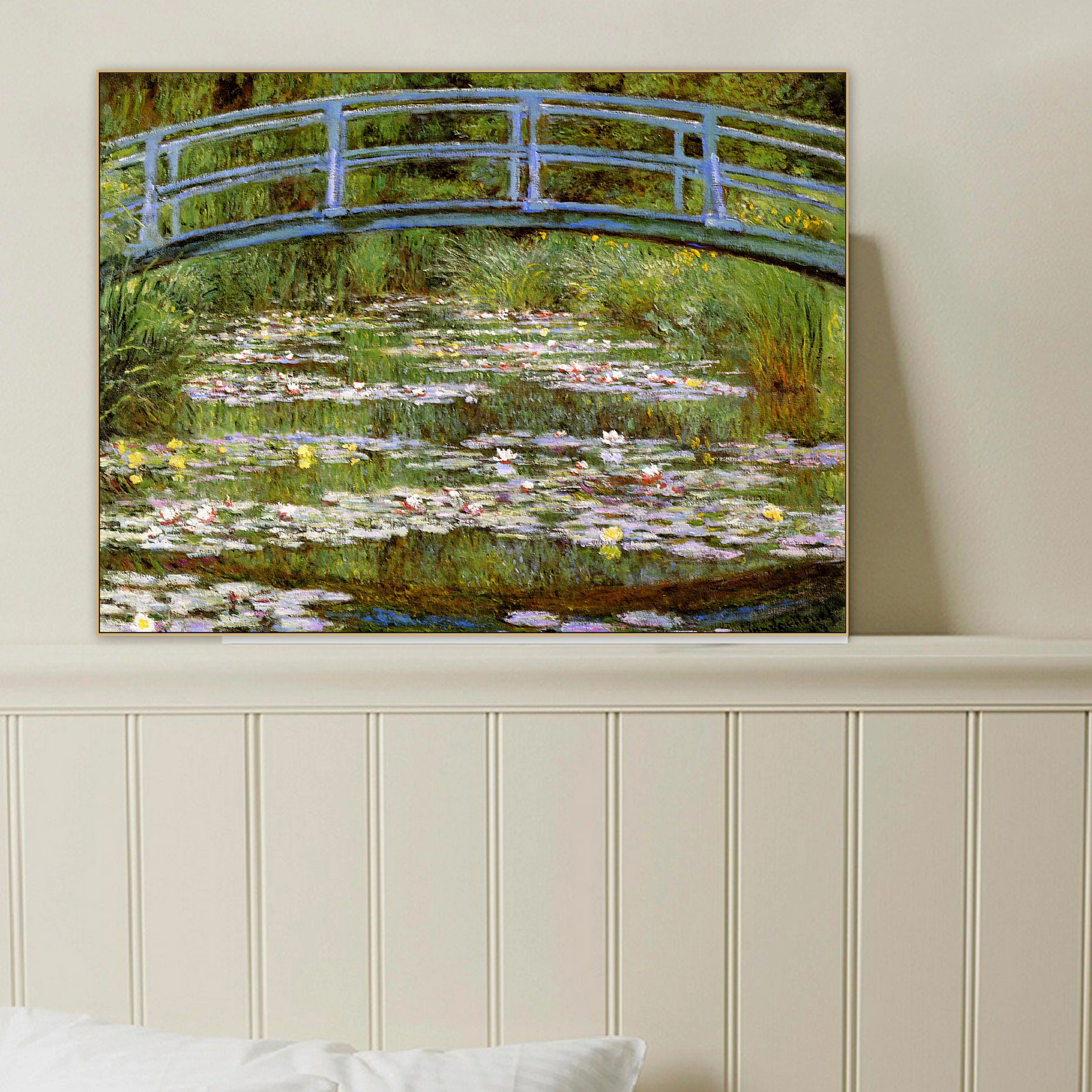 Monet Le Pont Japonais Claude известный старый импрессионист оригинальный холст картина с