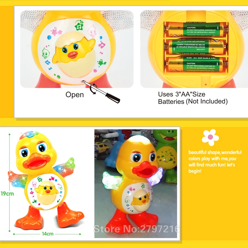 YIJUN игрушки, детские игрушки, эквалайзер, жёлтая утка, детские игрушки, Электрическая универсальная игрушка для детей 1-3 лет от AliExpress WW