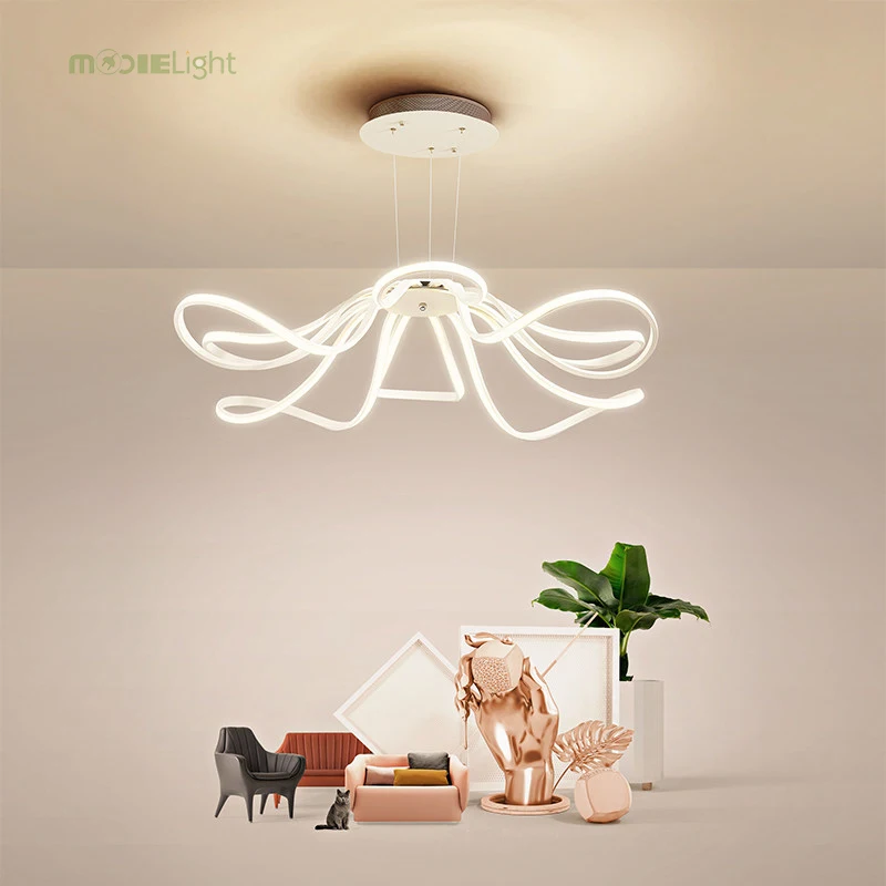 Современный Цветочный светодиодный подвесной светильник кухонный акриловый +