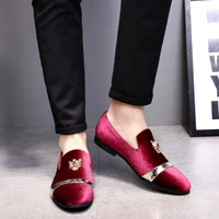 european style men wedding shoes gentleman classic business shoes matte leather shoes for men tiger gold buckle casual shoes