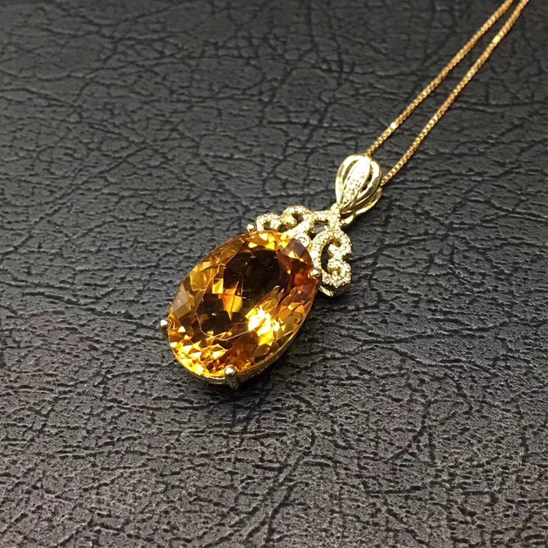 ANI 18K ожерелье с подвеской из белого золота SI 0 068 ct Настоящее натуральное
