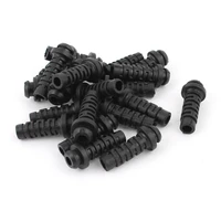 uxcell 20pcs 14 model 27mmx7mmx4mm micro rubber strain relief cord boot protector cable wire sleeve hose for cellphone charger