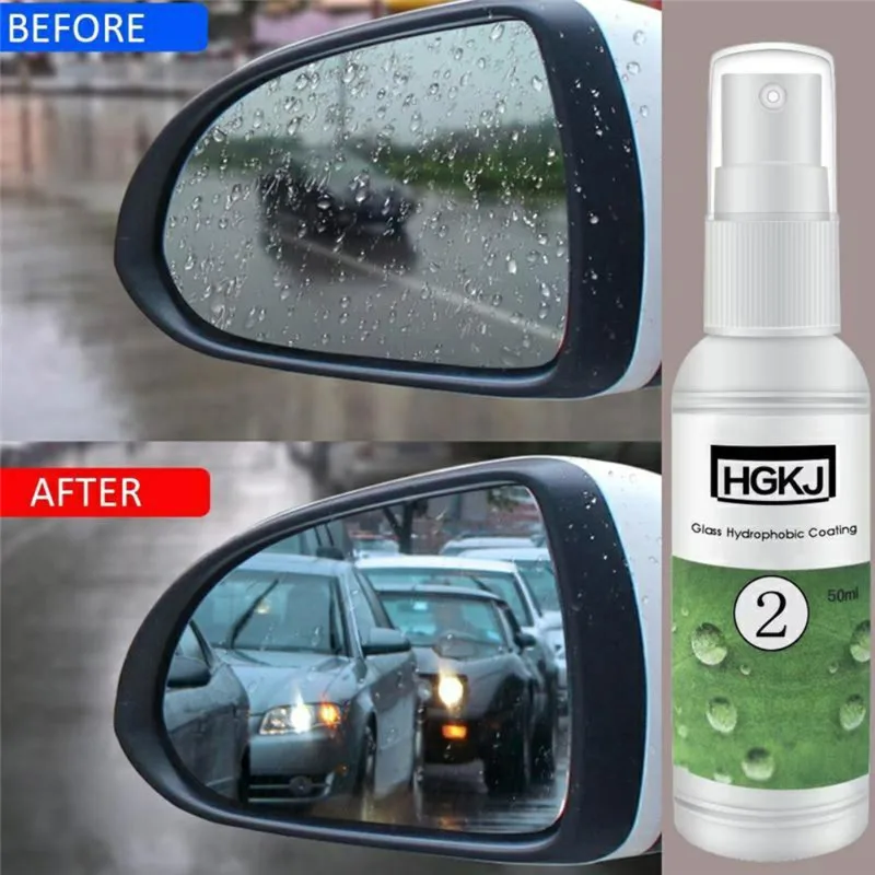 Чистки автомобиля HGKJ 2 20ml непромокаемые гидрофобное нано покрытие Стекло