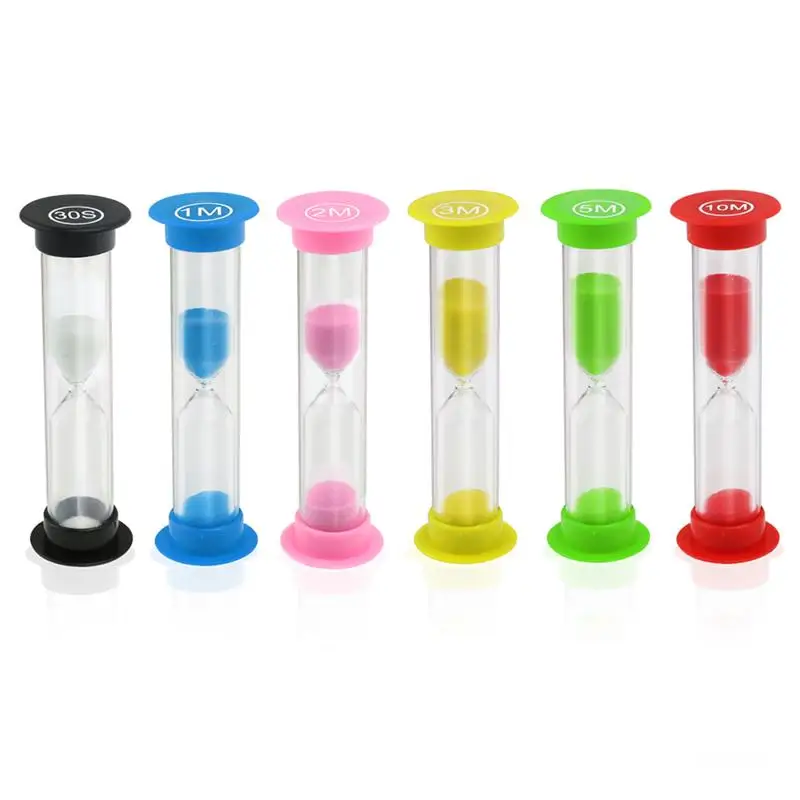 

Colorful Hourglass Sandglass Sand Clock Timers 6 Colors 30sec / 1min / 2mins / 3mins / 5mins / 10mins Kitchen Tools Accessories