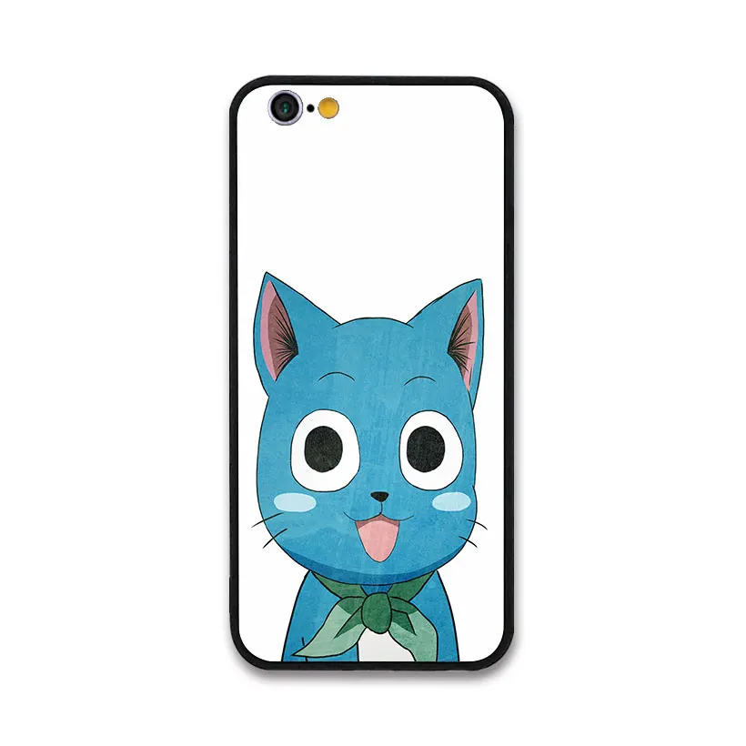 Жесткий Чехол для iPhone 5 6 7 8 plus/7 plus/6 plus X аниме милый синий кот | Мобильные телефоны и