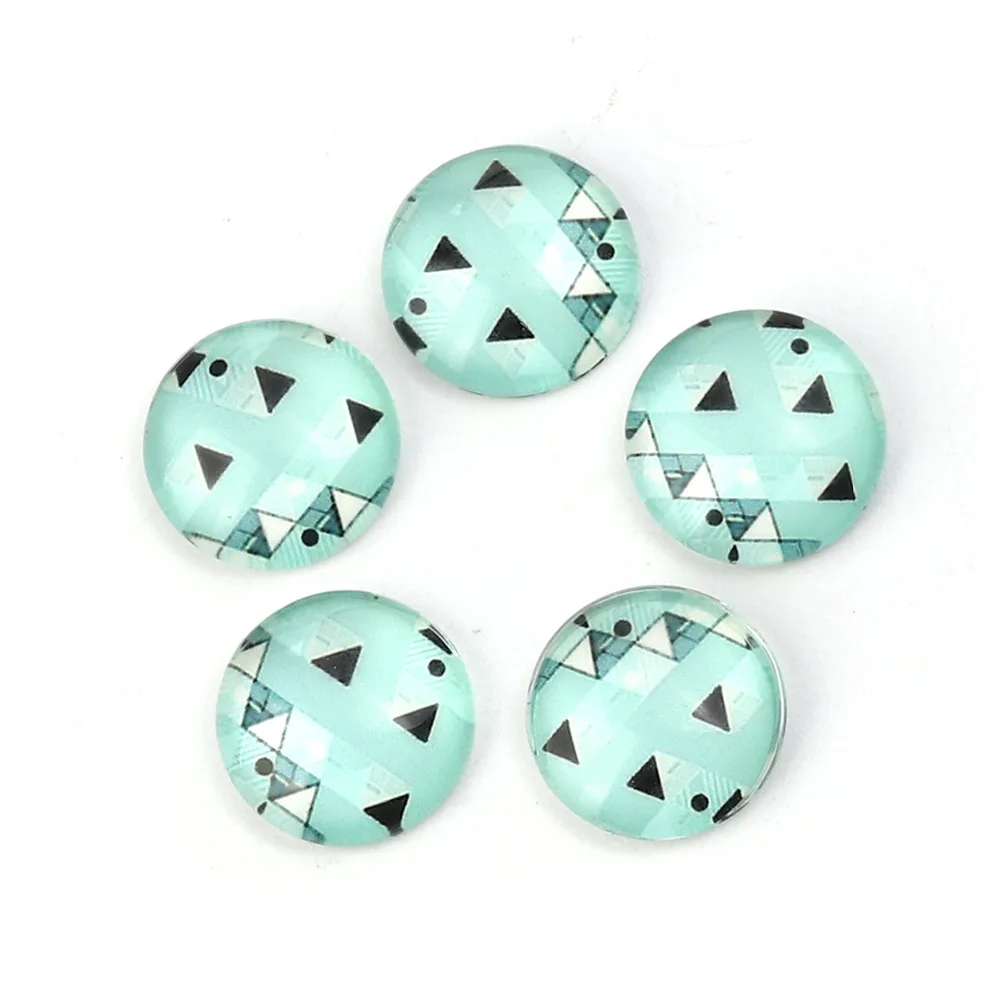 Doreen Box купольное уплотнение круглый кабошон с плоской обратной стороной зеленый