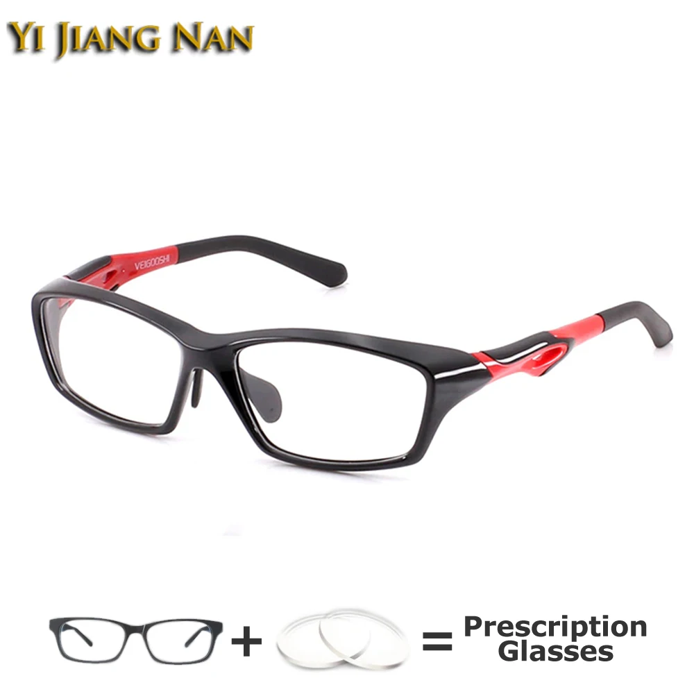 

Brand Men Sports Full Frame Eyewear Basketball TR90 Glasses Optical Prescription Spectacles for Women Width 140