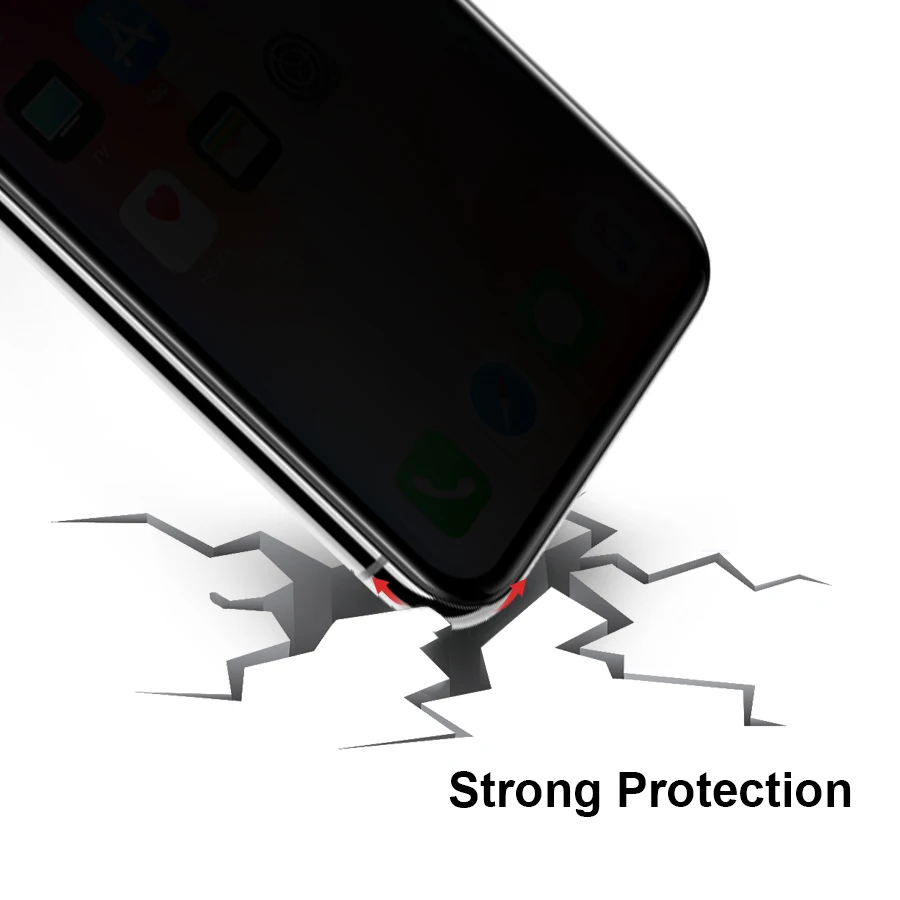 NILLKIN 9H 3D anti glare Screen Protector For iPhone X Xr 8 Plus 7 Safety Protective Tempered Glass for XS | Мобильные телефоны и
