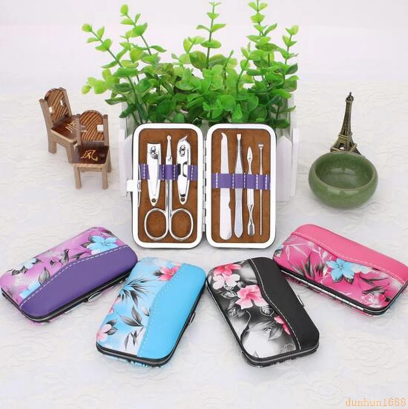 

free shipping Stainless Steel 7 Piece Nail Clipper Nail Clipper Set#2123