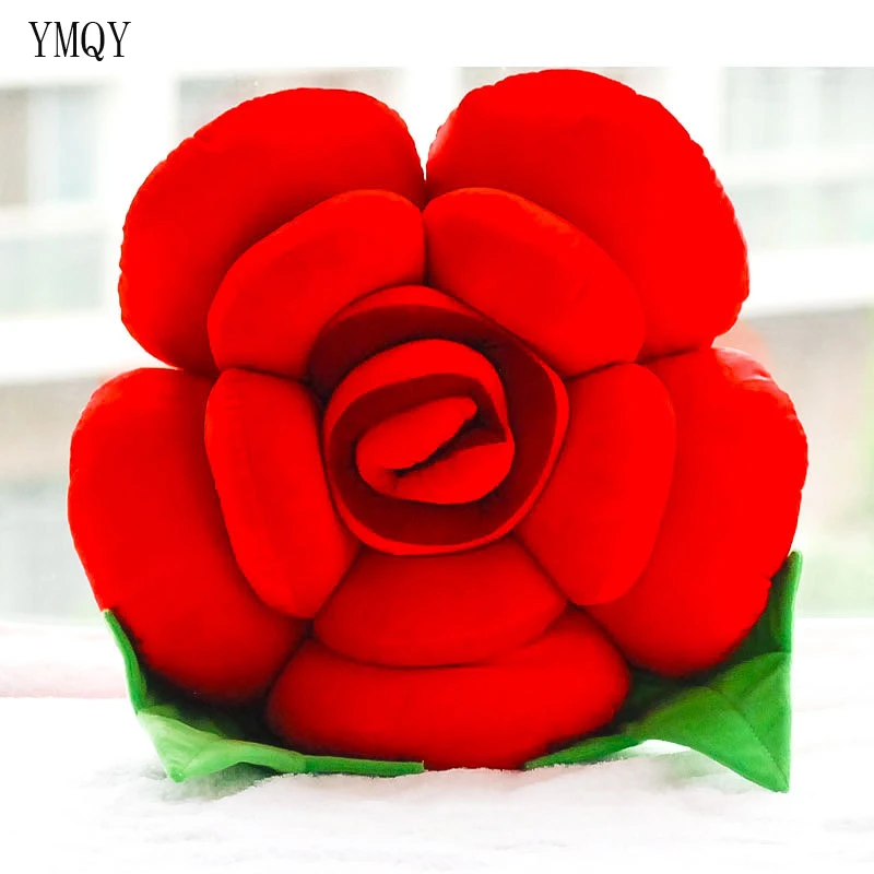 Ymqy 2018 прекрасный plushthrow Подушки детские мягкие розы украшения дома любителей День
