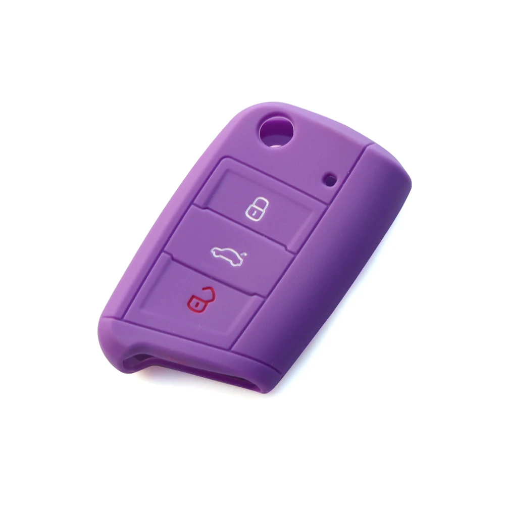 Силиконовый чехол для Skoda Octavia A7 подходит Volkswagen VW Golf 7 mk7 /Polo 2016 2017|car remote key covers|key case