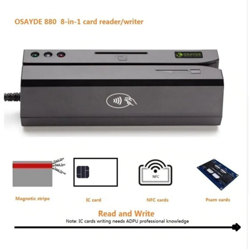 US доставка OSAYDE MSR605U/MSR860/MSR880/MSR90D/MSRPRO/MSRX6II сканер штрих кодов считыватель магнитных
