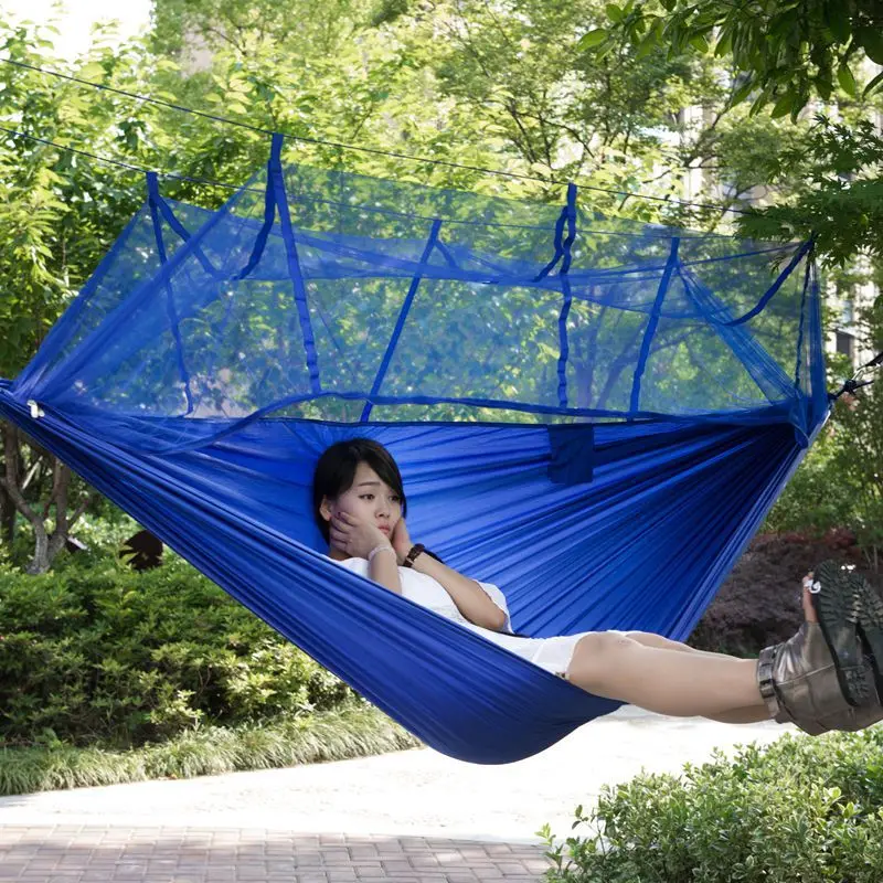 Ultralight Parachute Hammock Hunting Mosquito Net Double Person drop-shipping Outdoor Furniture | Мебель