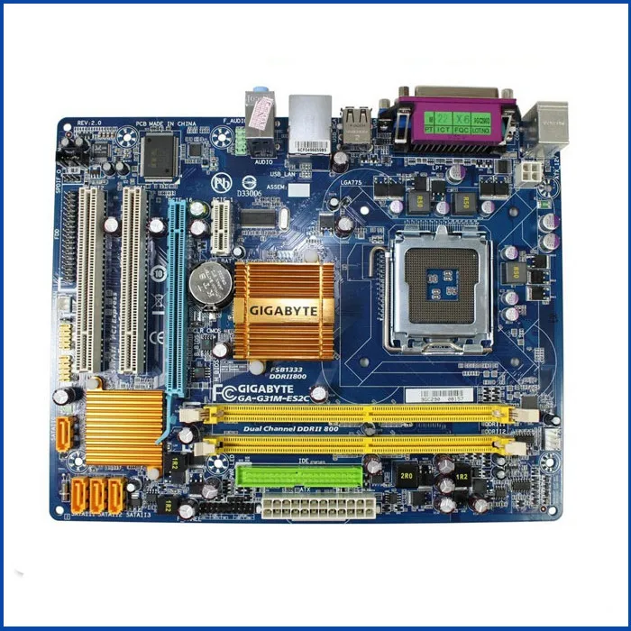 Оригинальная материнская плата G31 для Gigabyte DDR2 LGA775 твердотельная интегрированная