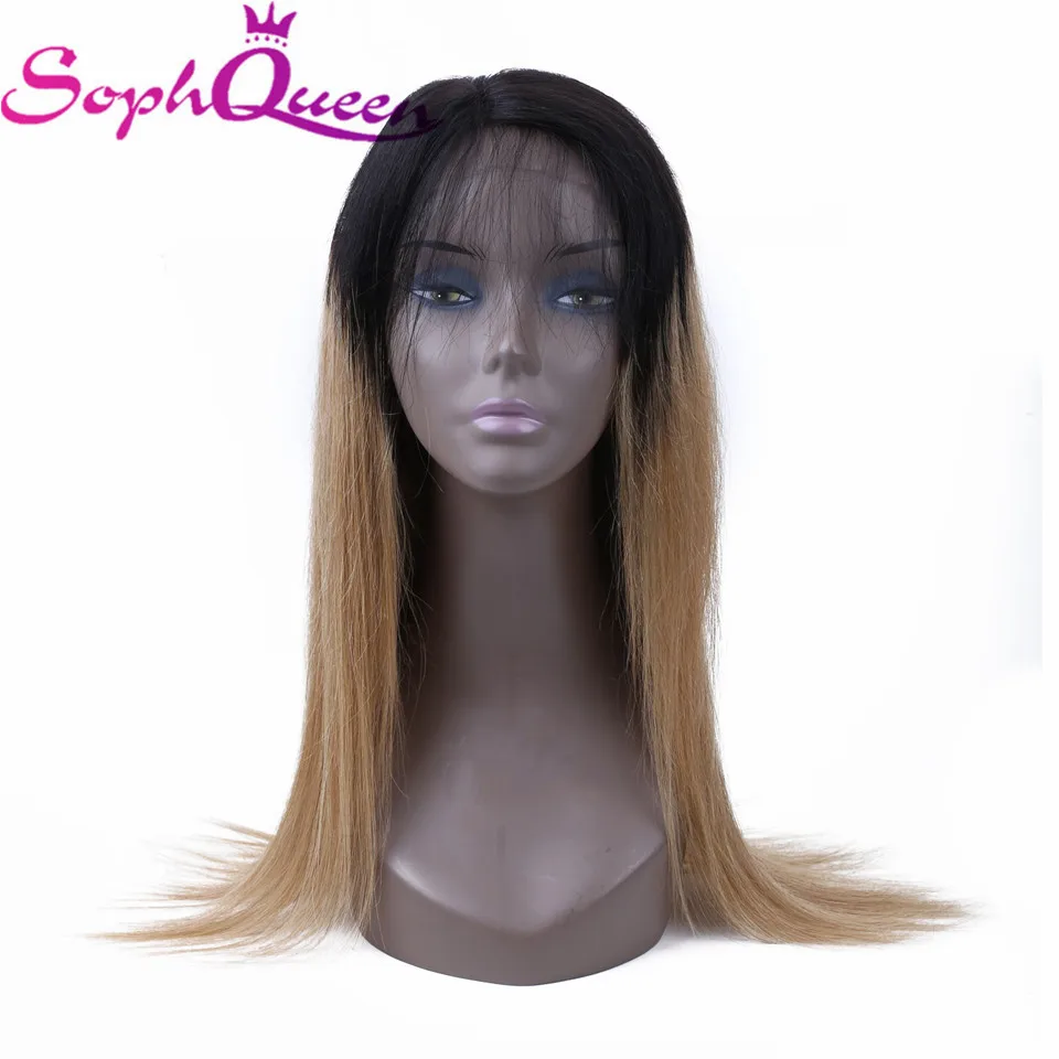 Soph queen прямые 4*4 синтетические волосы на шнурках парики для женщин бразильские волосы Remy с эффектом омбре парик предварительно сорвал с волосами младенца парик