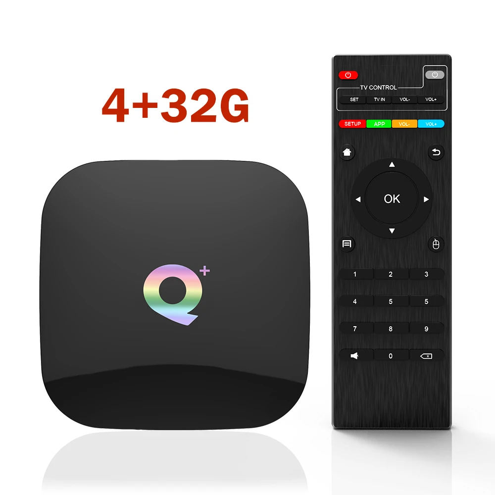 QPLUS-4-32 DQiDianZ QPlus Android 9,0 SAMRT tv BOX 4 Гб+ 64 Гб H6 четырехъядерный Mali-T720MP2 WiFi 2,4 ГГц 6 к H.265 медиаплеер Ethernet RJ-45 - Цвет: QPLUS-4-32