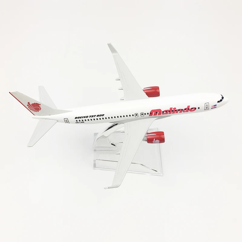 16 см модель самолета Malindo Airlines Boeing 737 металлическая литая авиационная B737 Airways