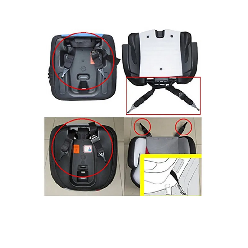Двойные крючки ISOFIX Соединитель с защелкой сиденье Ремни соединение для Детское