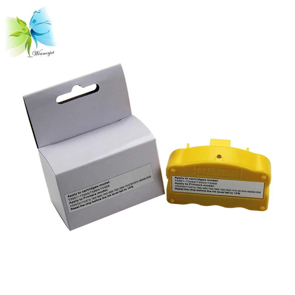 Winnerjet 2 шт. чип Resetter для Epson Stylus Pro 7900 9900 принтер T5961-T5969 T596A T596B T6361-T6369 T636A T636B |