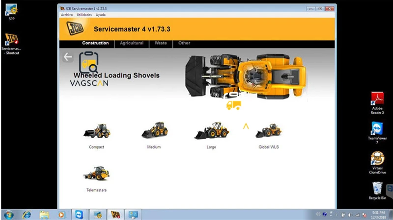 Сельскохозяйственные Строительное оборудование для JCB электронный Услуги инструмент(DLA) JCB servicemaster heavy duty truck диагностический инструмент
