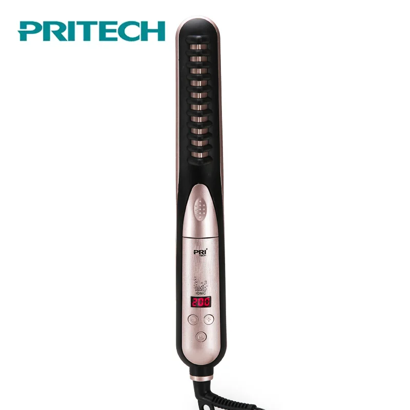 Профессиональный Выпрямитель для волос щетка 5 температурный керамический Уход