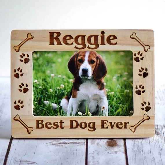 

personalize name Best Cat or Dog Pet Memorial Frames Animal Lovers Holiday Gifts, Engraved Picture Christmas Pet Puppy Frame
